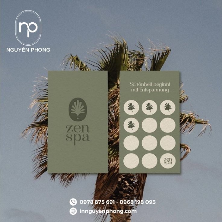 Mẫu logo thẩm mỹ viện in trên thẻ tích điểm